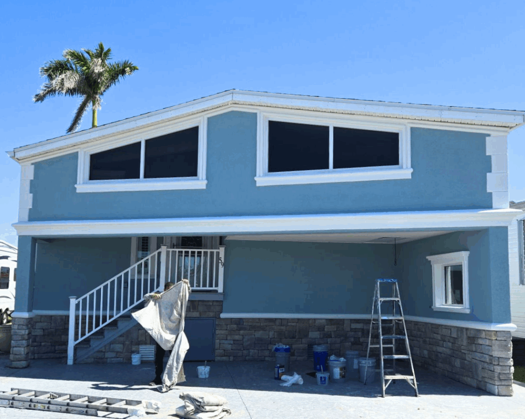 A Coastal Makeover: Full Exterior Transformation on Fort Myers Beach