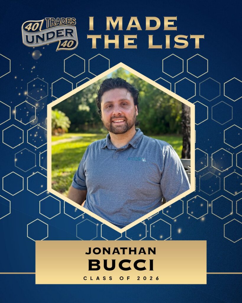 Apex Painting Group’s Jonathan Bucci Honored in Trades 40 Under 40 Class of 2026 — The Only Painting Company Recognized Nationwide