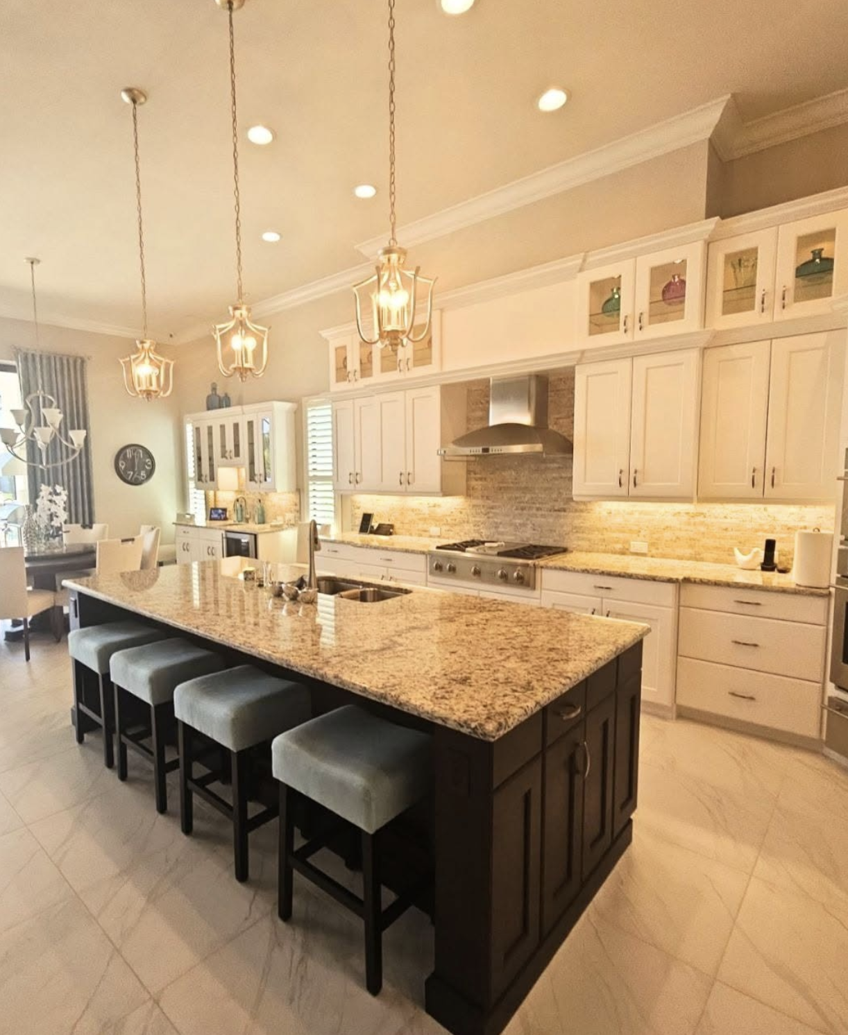 Factory-like Pure White satin cabinet finish by Apex Painting Group