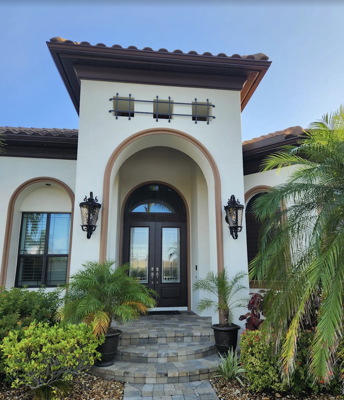 Completed exterior and door painting project by Apex Painting Group